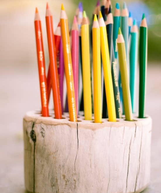 Rustic Pencil Holder