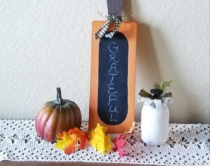 DIY Chalkboard Pumpkin