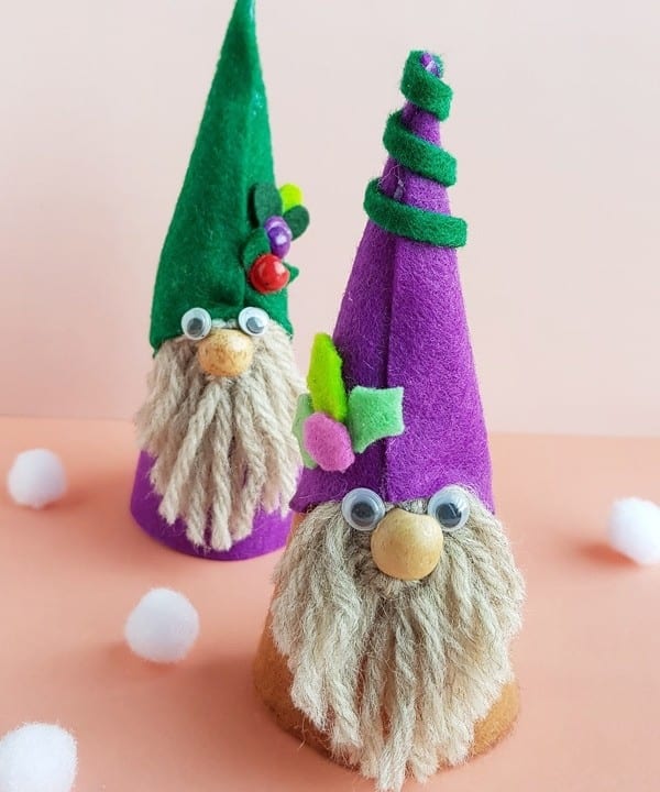 Adorable No Sew Felt Gnomes