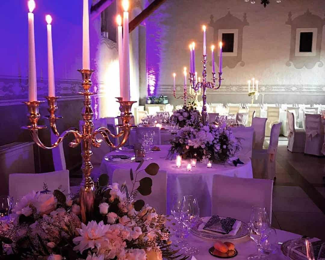 Candelabra Centerpieces