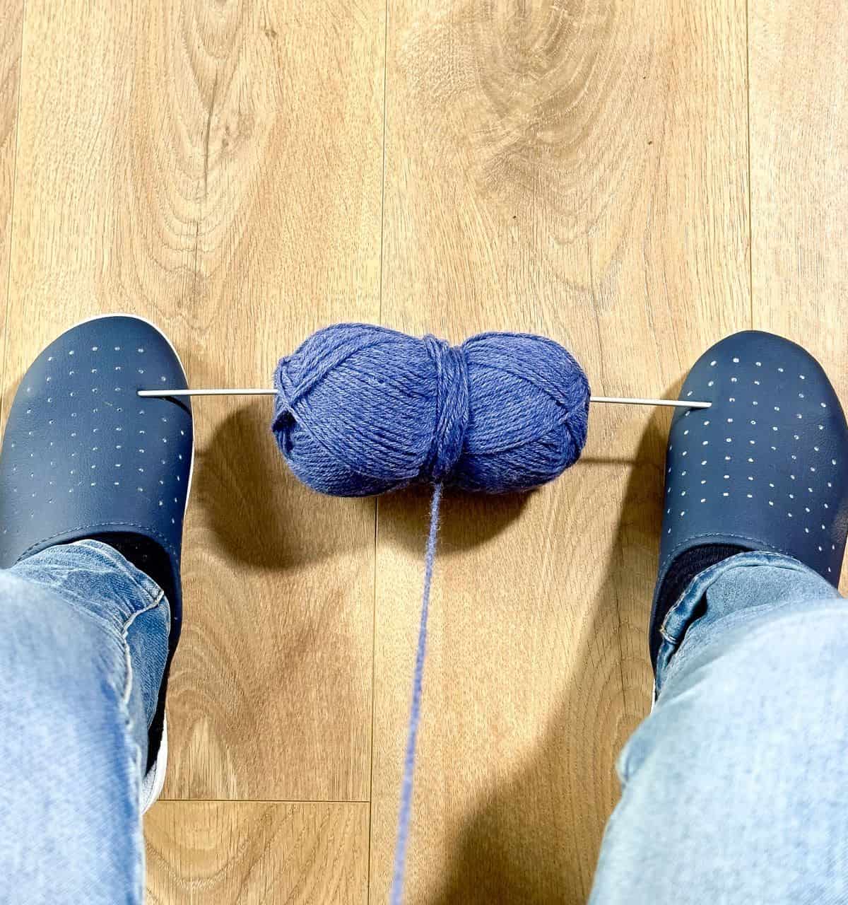 Keep Your Yarn in Place While Knitting