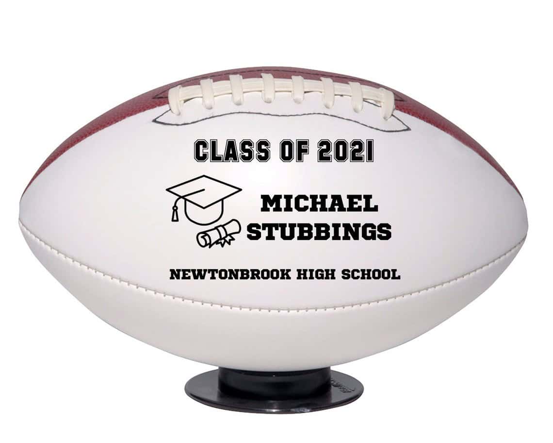 Miniature Graduation Football