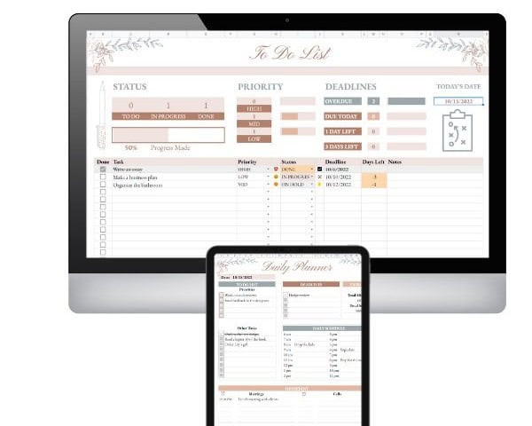 Plan Your Time with an Editable Excel Planner