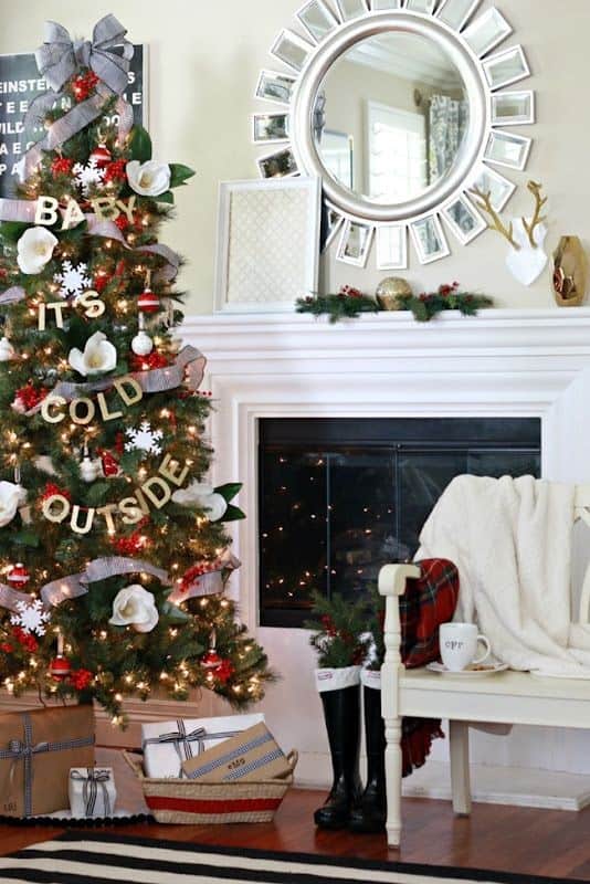 Baby It’s Cold Outside Christmas Tree Idea