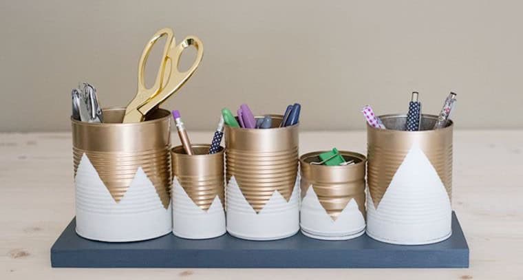 Upcycled Tin Organizer