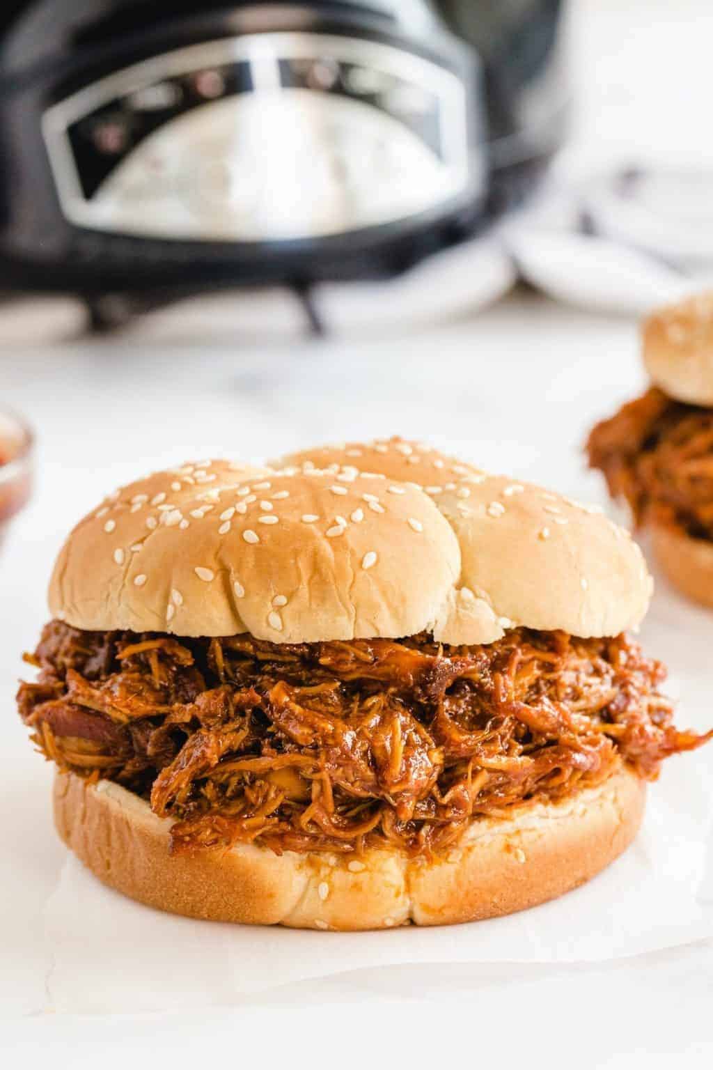 PULLED BBQ CHICKEN CROCKPOT RECIPE