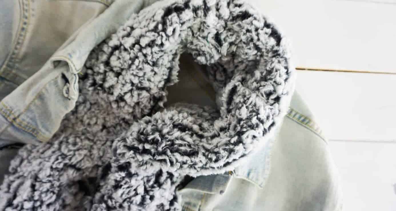 DIY Sherpa Infinity Scarf