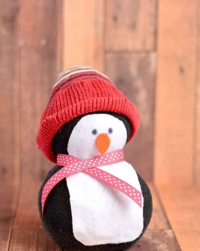 No-Sew Sock Penguin Craft