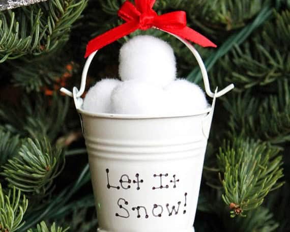 DIY Snowball Ornament