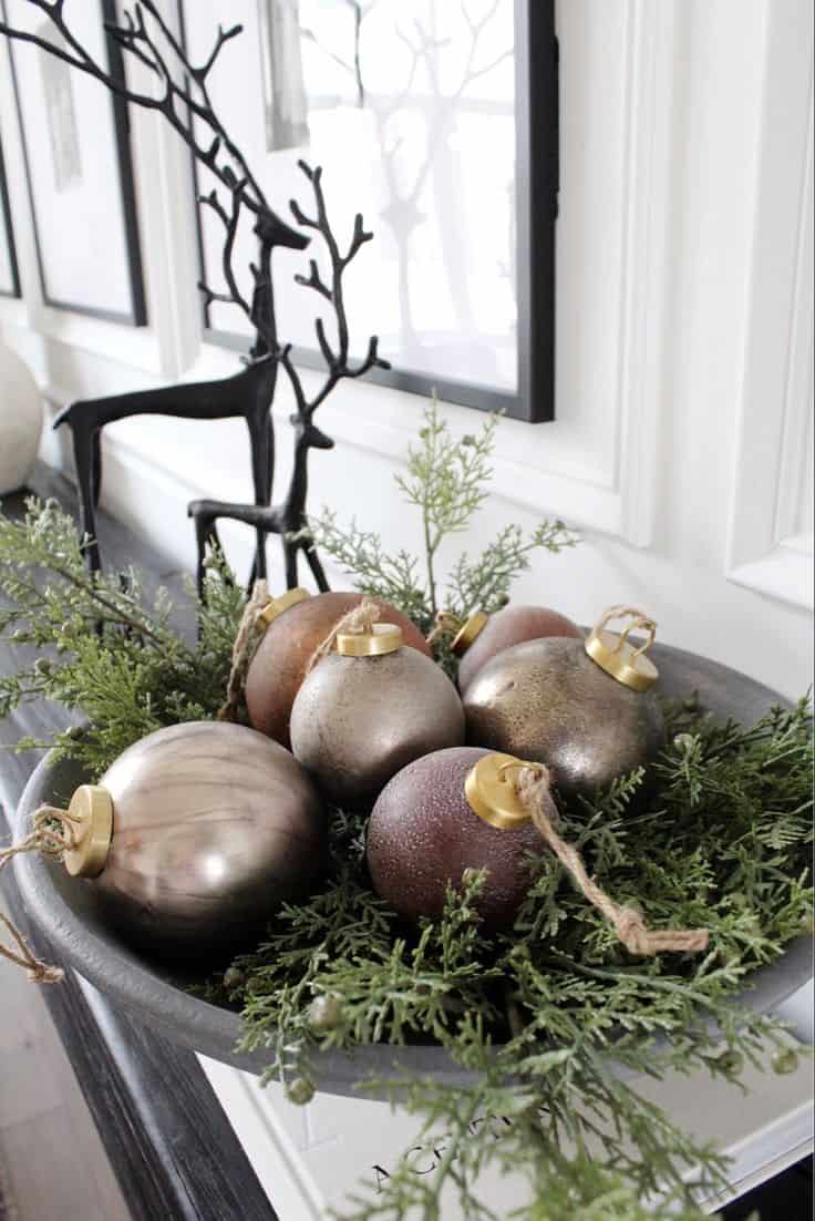 ORNAMENTS IN A BOWL