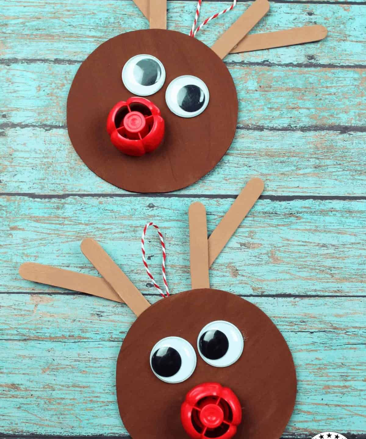 Kid-Friendly Recycled Reindeer Ornament