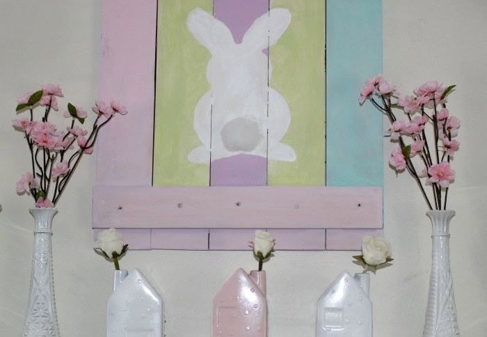 Pallet Wood Spring Bunny Sign