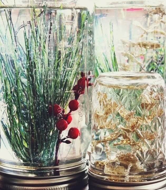 Mason Jar Underwater Forest