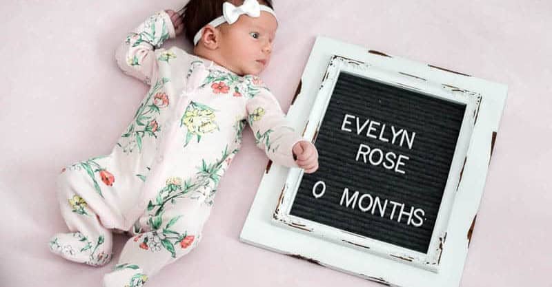 Monthly Baby Photos DIY Letterboard