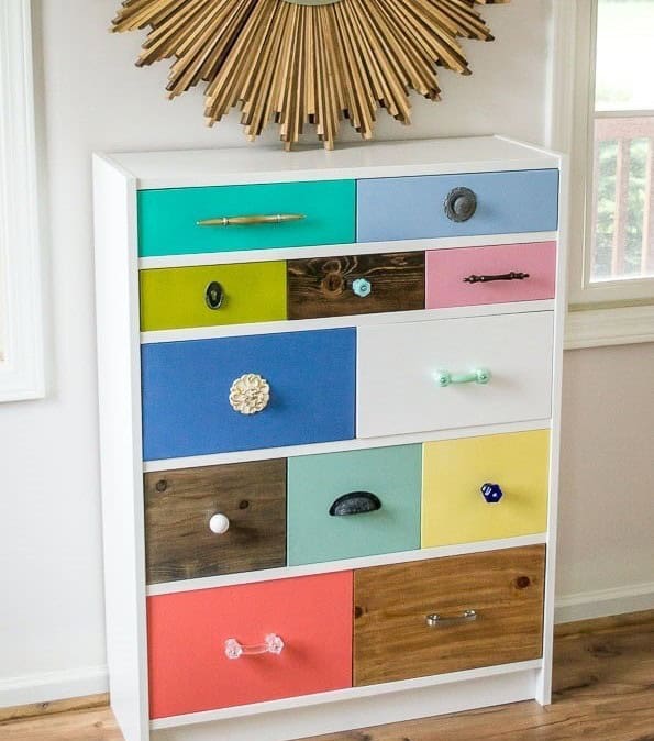 Billy Bookshelf Turned Chic Drawer Cabinet