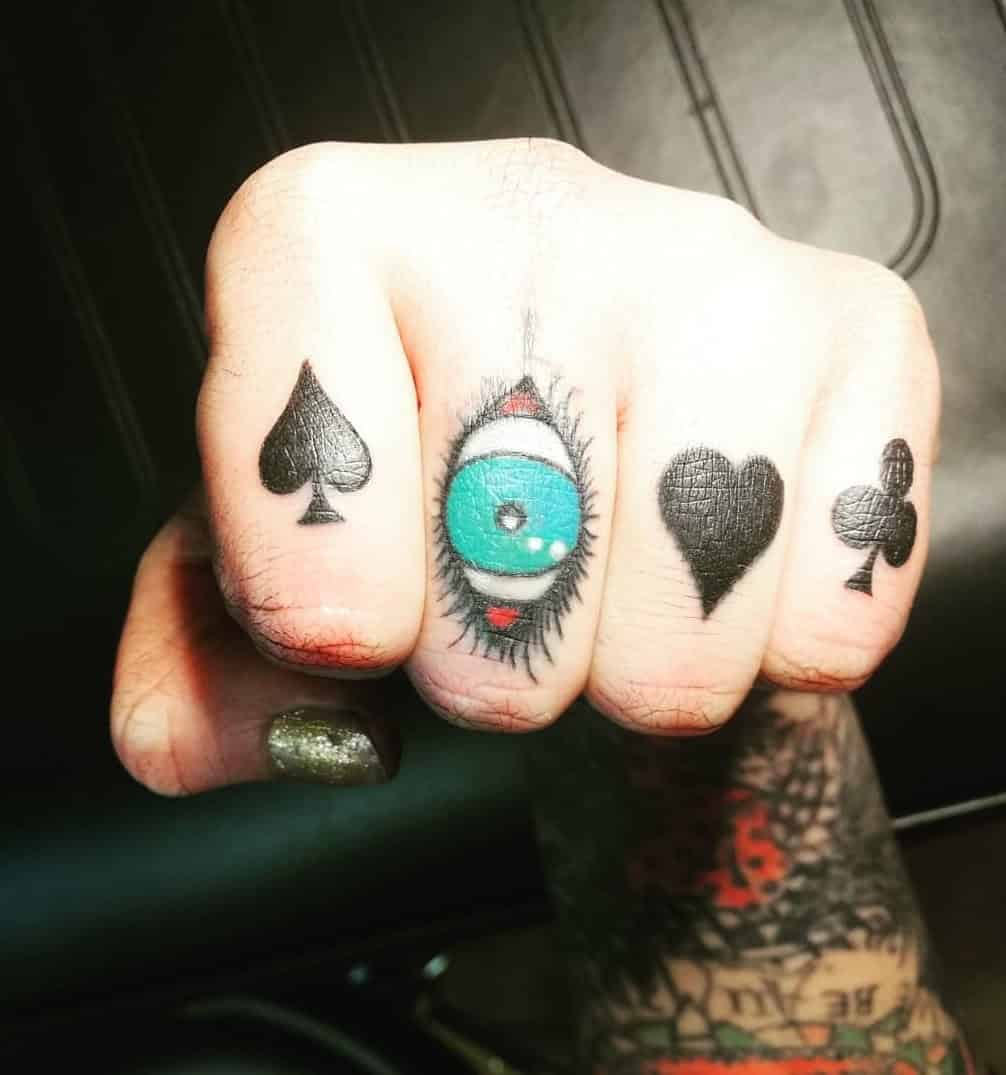 16] Playing Card Love Heart Tattoo