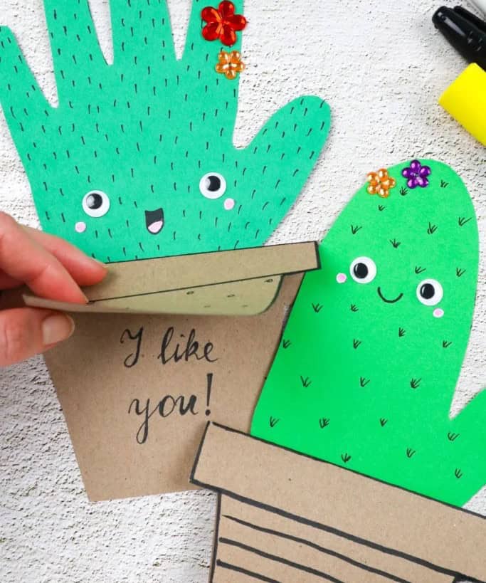 DIY Handprint Cactus