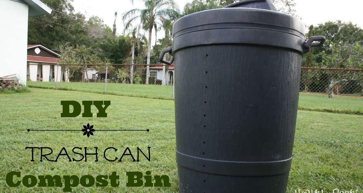 DIY Trash Can Turned Compost Bin