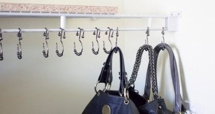 Get Your Purses on Shower Hooks