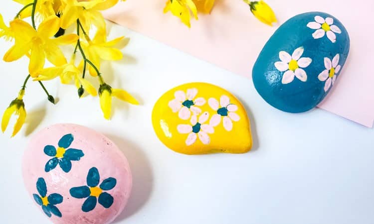 Flower Painted Rocks