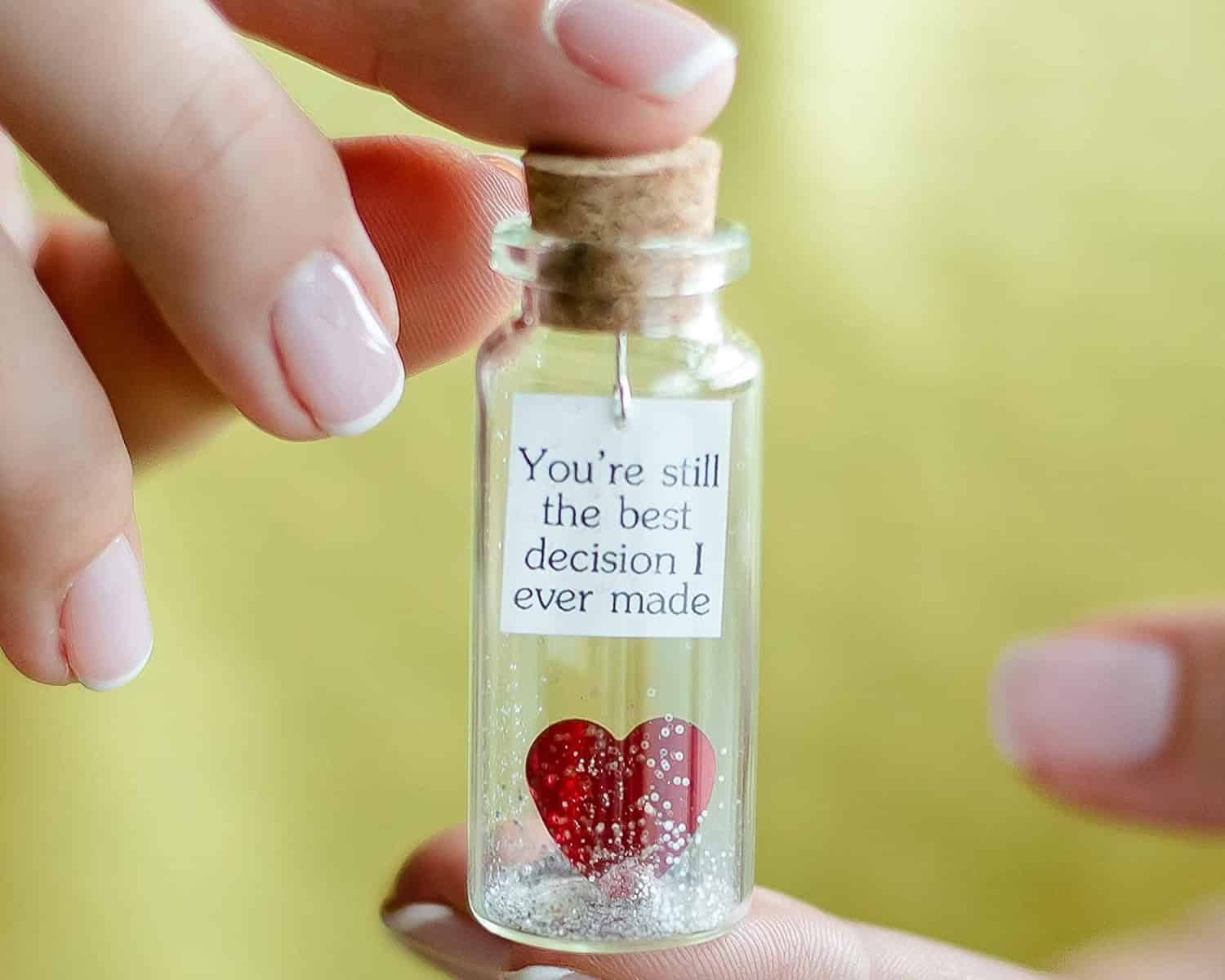 Heart and Message Sealed in a Bottle