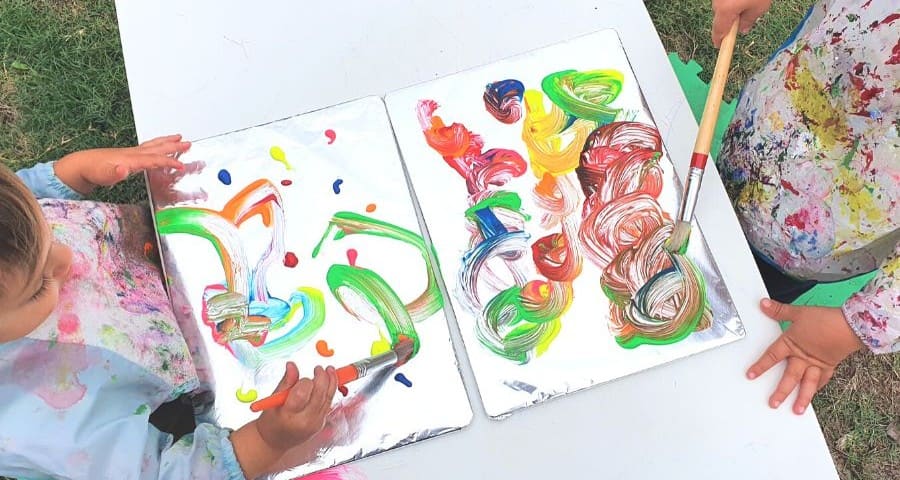 Painting With Foil Activity