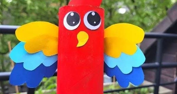 Toilet Paper Roll Macaw