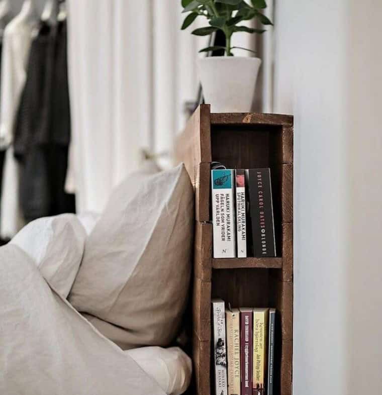 Design a Bookshelf Inside Your Bed Frame