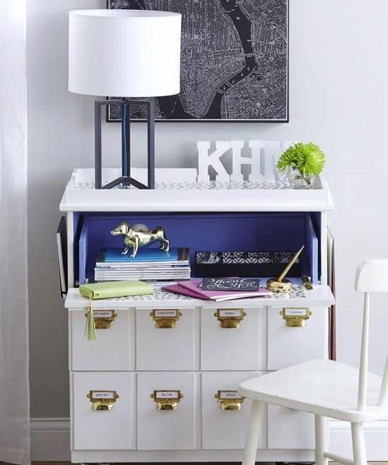 Turn Your Dresser Into a Rolling Desk