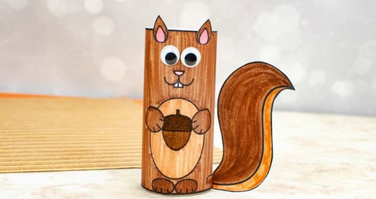 Squirrel Toilet Paper Roll Craft