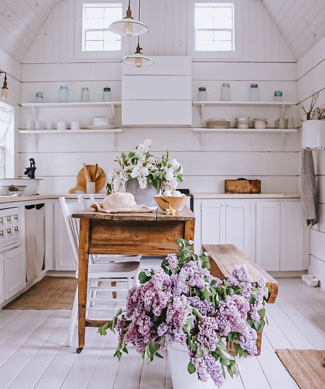 Kitchen Table with Storage in the base