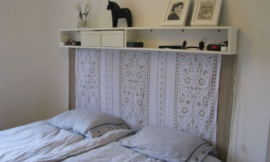 Headboard Made from Benno DVD Tower