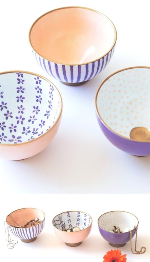 DIY Japanese Printed Bowls