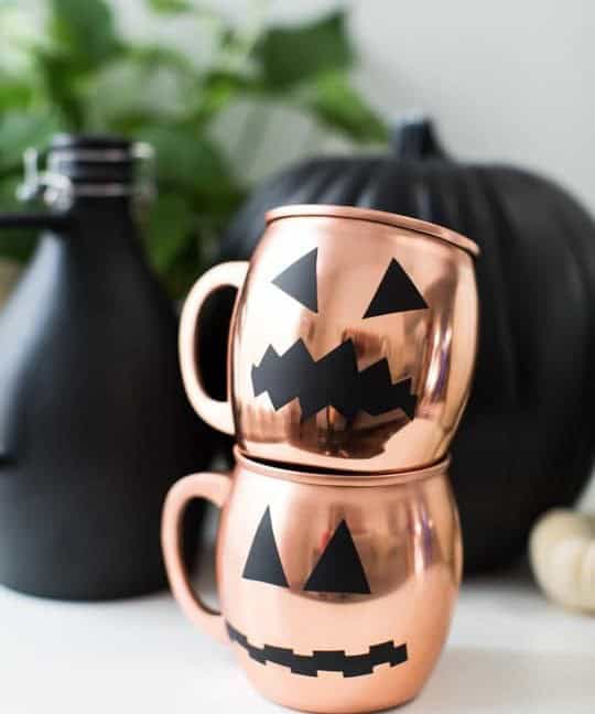 Copper Pumpkin Mugs