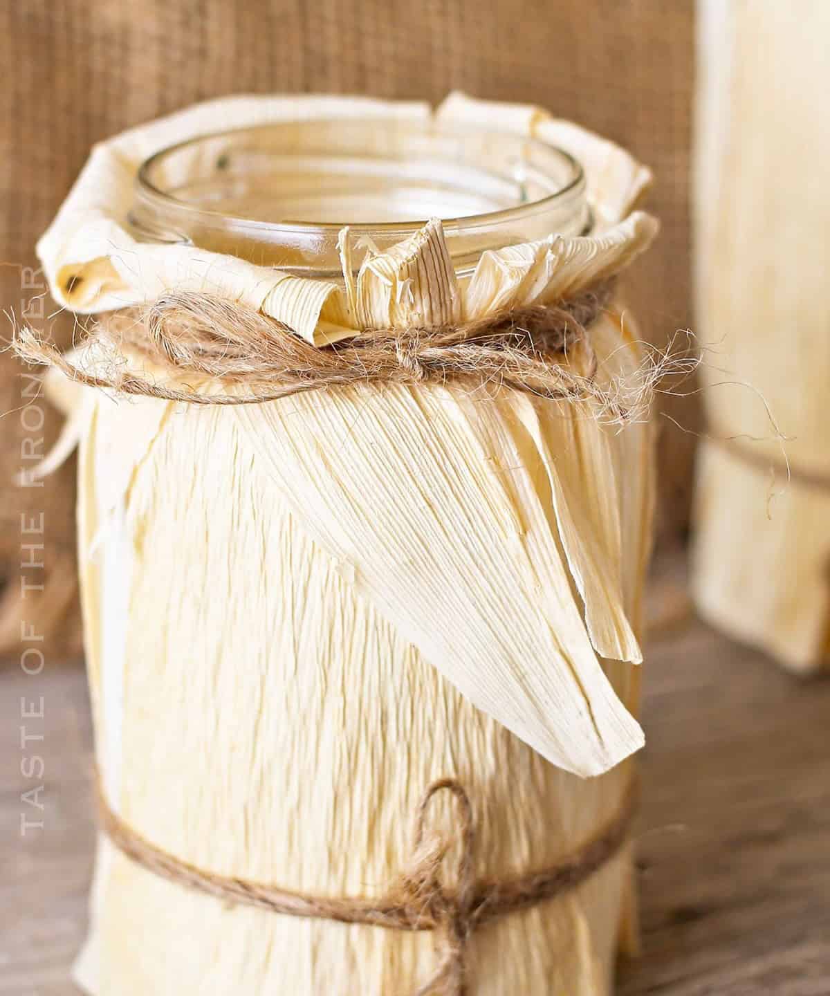 Corn Husk Luminaries