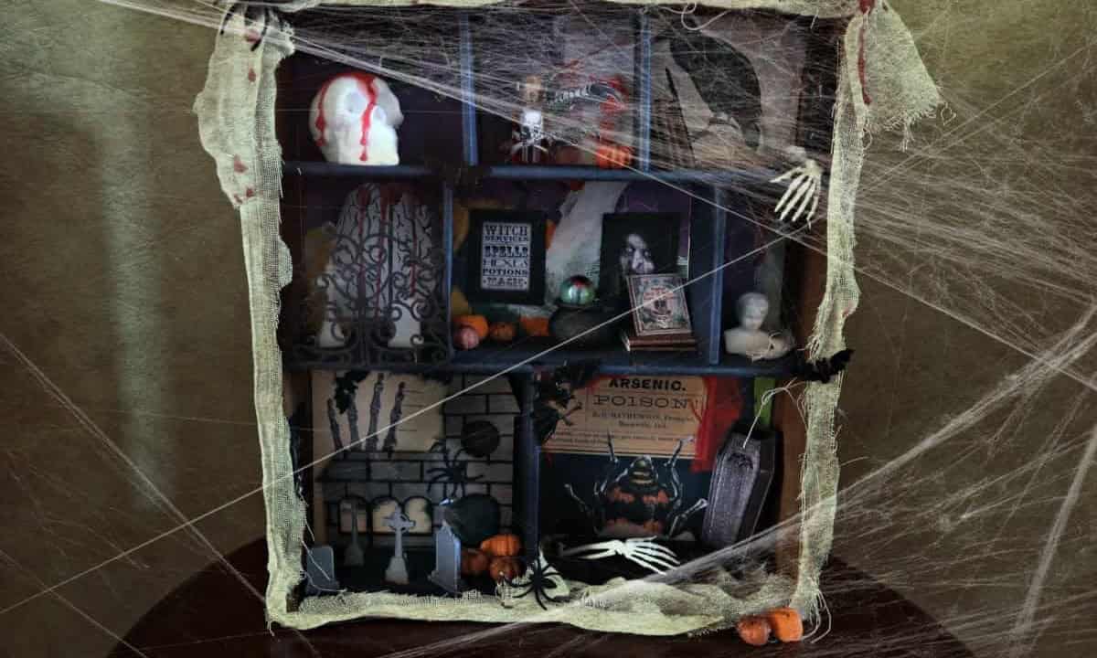 Halloween-Inspired Shadow Box