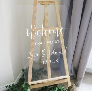 Welcome Glass Board