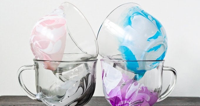 Clear Watercolor Mugs