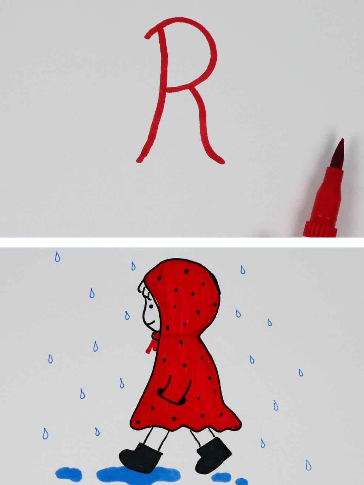 R to Girl in a Raincoat