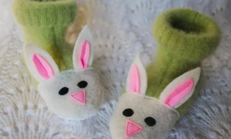 Fuzzy Bunny Slippers