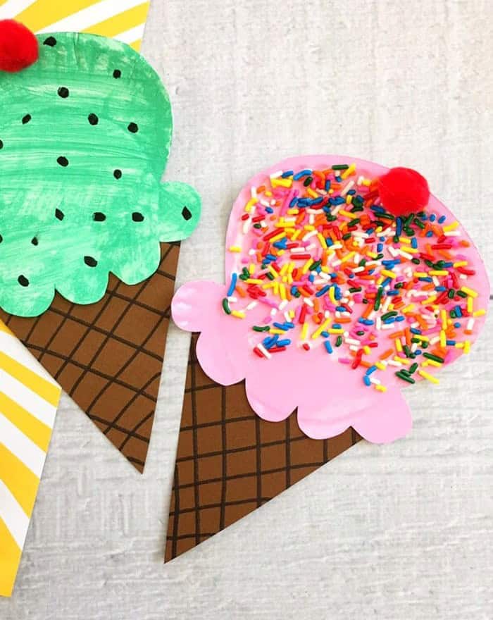 Paper Plate Ice Cream Craft