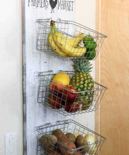 DIY Produce Rack