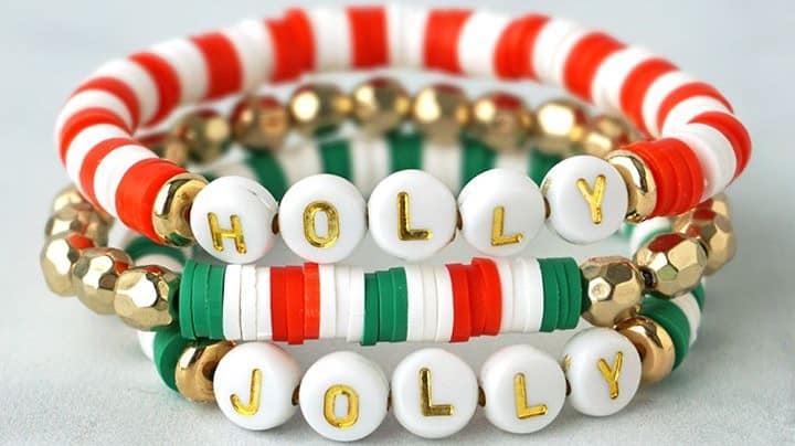 Christmas Heishi Bracelets