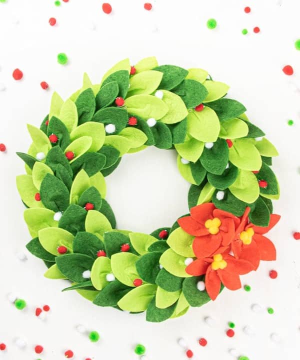 DIY Christmas Felt Wreath