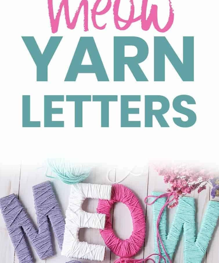 DIY Meow Yarn Letters