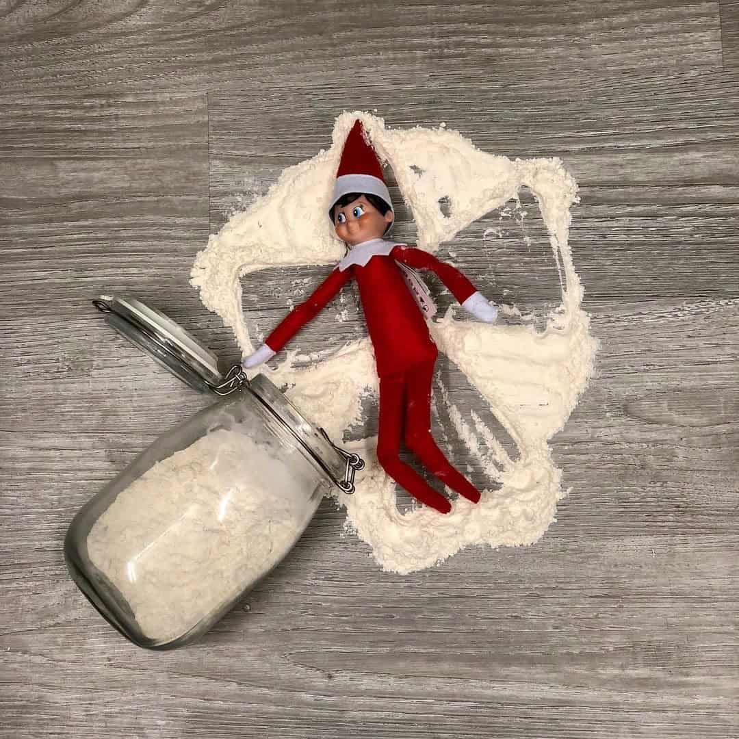 FLOUR SNOW ANGEL