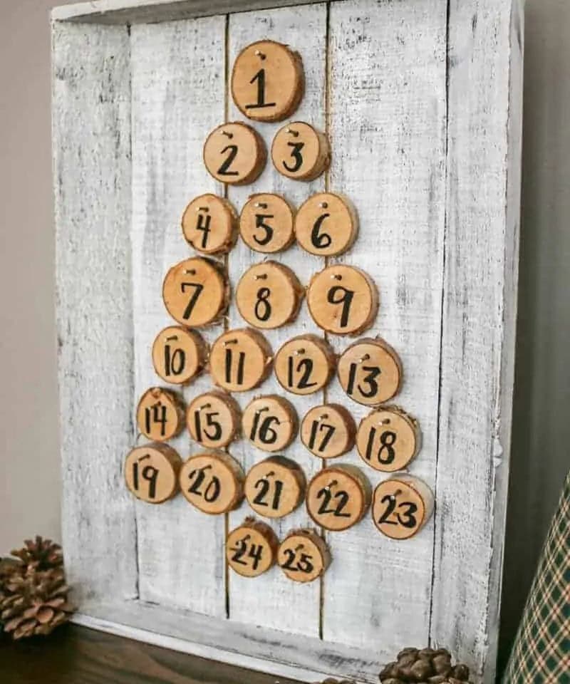 Rustic Christmas Advent Calendar