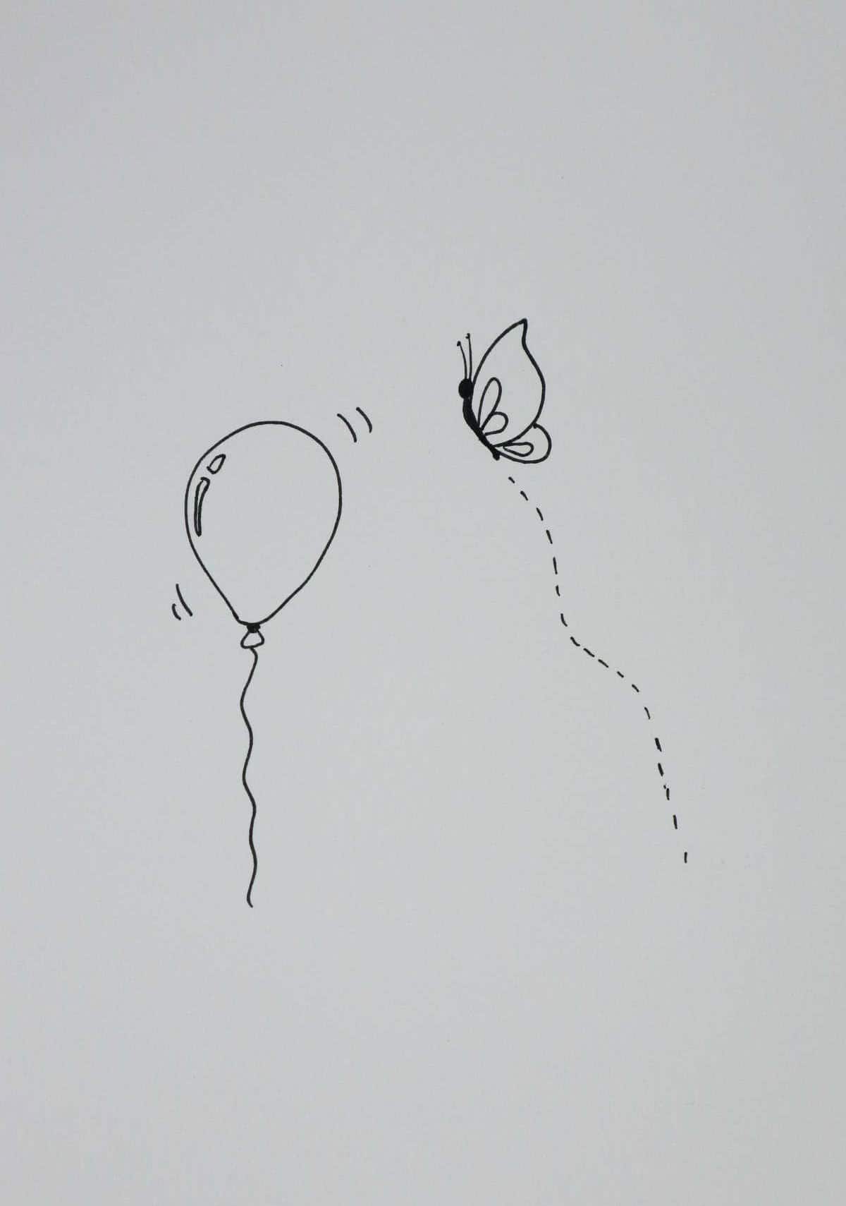 Balloon and Butterfly