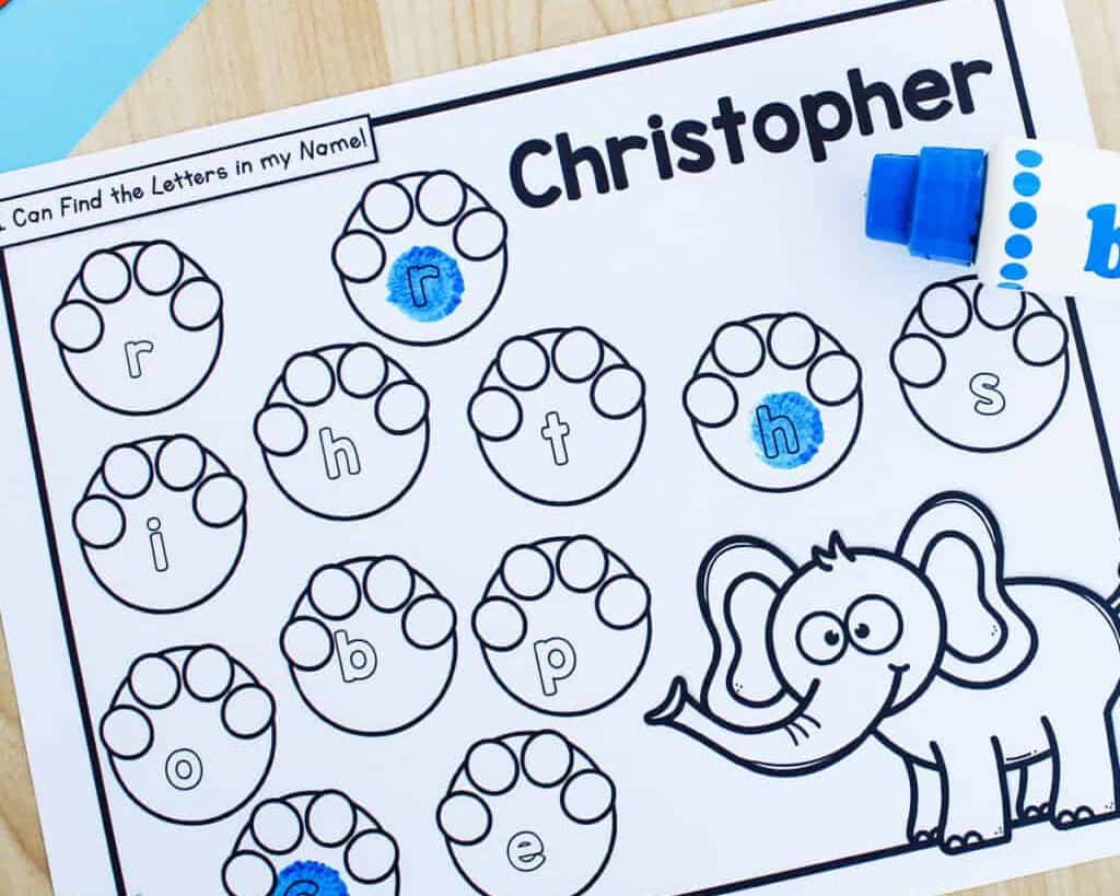 Letter Recognition Worksheet