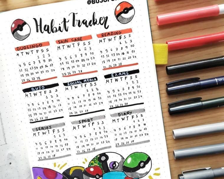 Habit Tracker for Pokemon Lovers